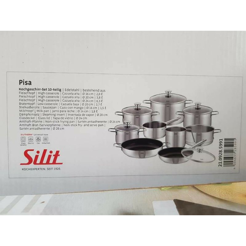 BỘ NỒI SILIT PISA 10 MÓN