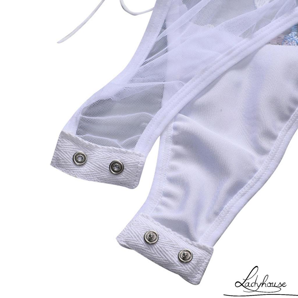 Ld-bộ Đồ Lót Liền Thân Thêu Ren Một Mảnh Gợi Cảm Cho Đám Cưới Mật Ong