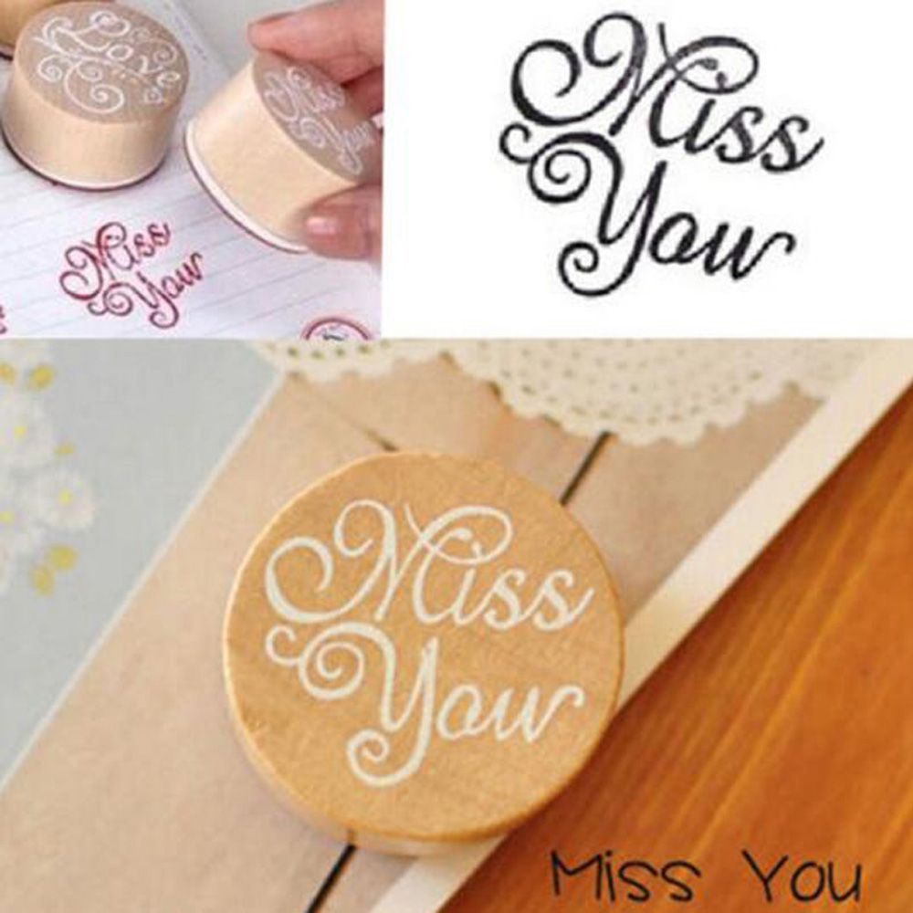 Con Dấu Gỗ Có In Chữ &quot;Thank You&quot; Phong Cách Vintage