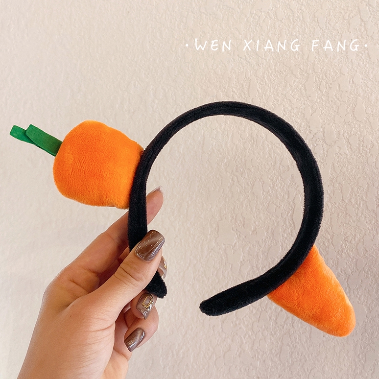 Cài tóc trang trí hình cà rốt/ cá phong cách Hàn Quốc dễ thương cho nữ