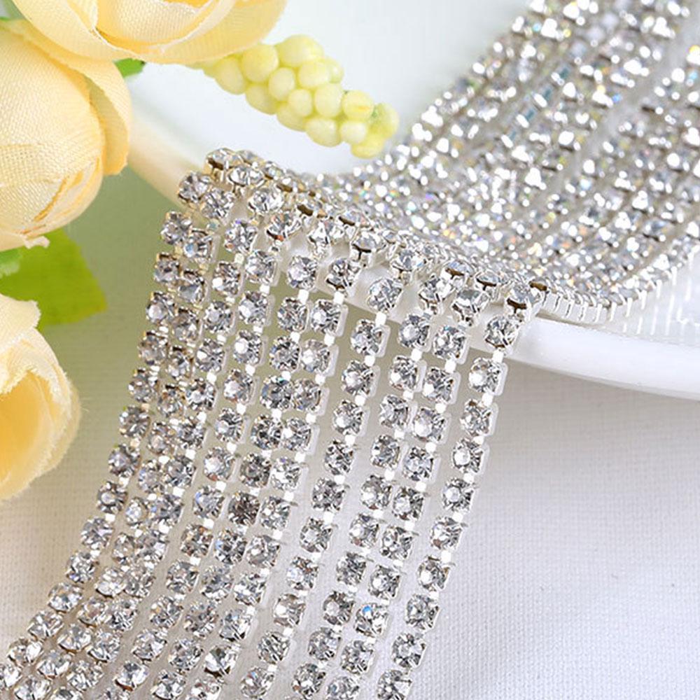 Cuộn Dây Ruy Băng Lưới Đính Đá Lấp Lánh