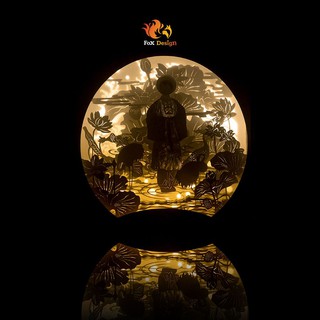 Đèn giấy nghệ thuật - Áo Nhật Bình (kirigami lightbox)