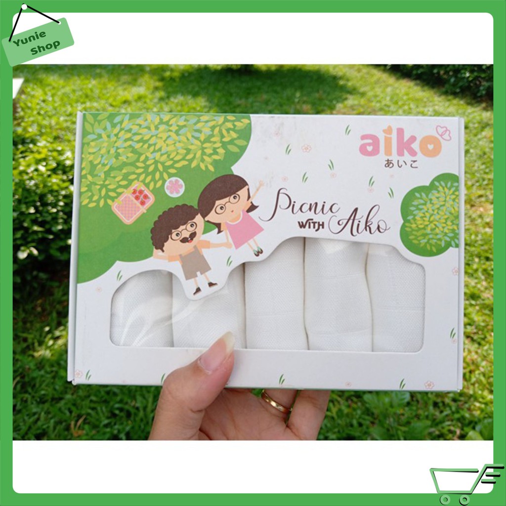 Khăn sữa sợi tre cao cấp aiko (30x30cm)