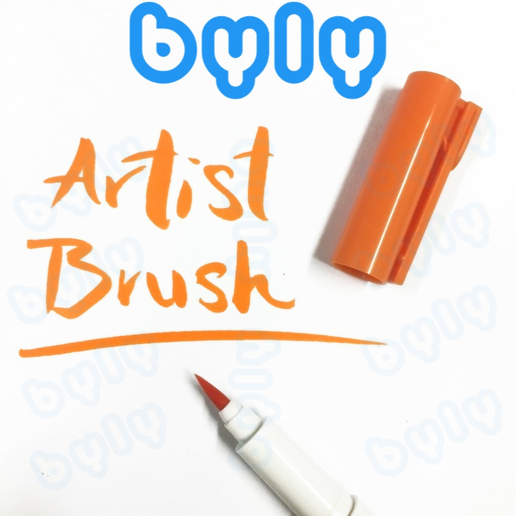 [Ship hỏa tốc] Artist brush [tone xanh, xanh lá] - Bút lông đầu cọ mảnh Marvy 1100 - ByLy Store