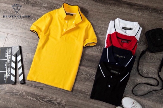 Áo phông nam cổ kẻ viền sành điệu - Áo nam BITULA | BigBuy360 - bigbuy360.vn