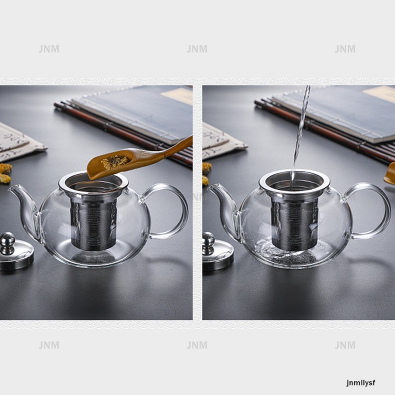 Bình đựng trà/ cà phê bằng thép không gỉ 304 có bộ lọc kính chịu nhiệt 1000ML 800ML