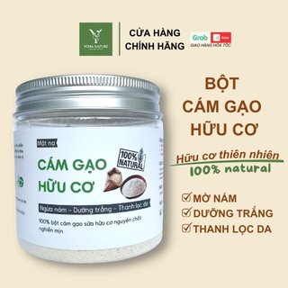 Bột đắp mặt nạ cám gạo hữu cơ nguyên chất - Đắp mặt - Rửa mặt - Dưỡng trắng da - Mờ thâm nám Yoha