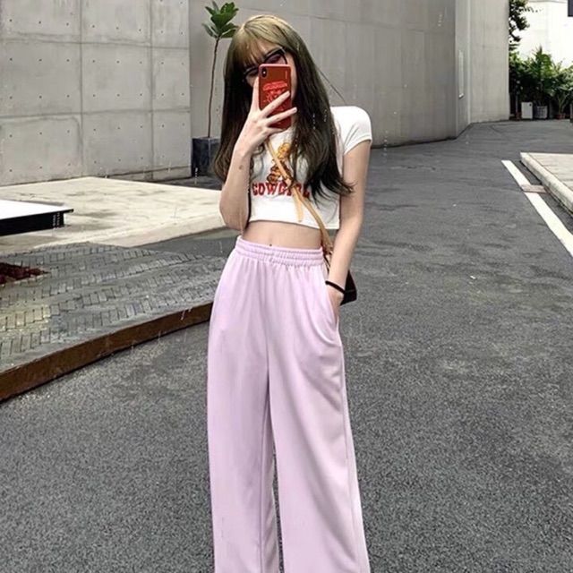 Set áo crop và quần suông