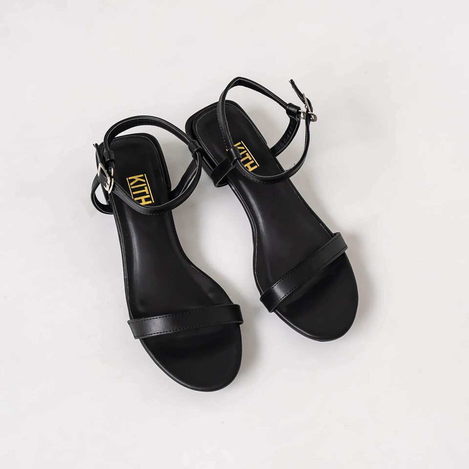 Sandal Hở Mũi Tròn, Quai Ngang, Gót Vuông 2p. Mã: SD106