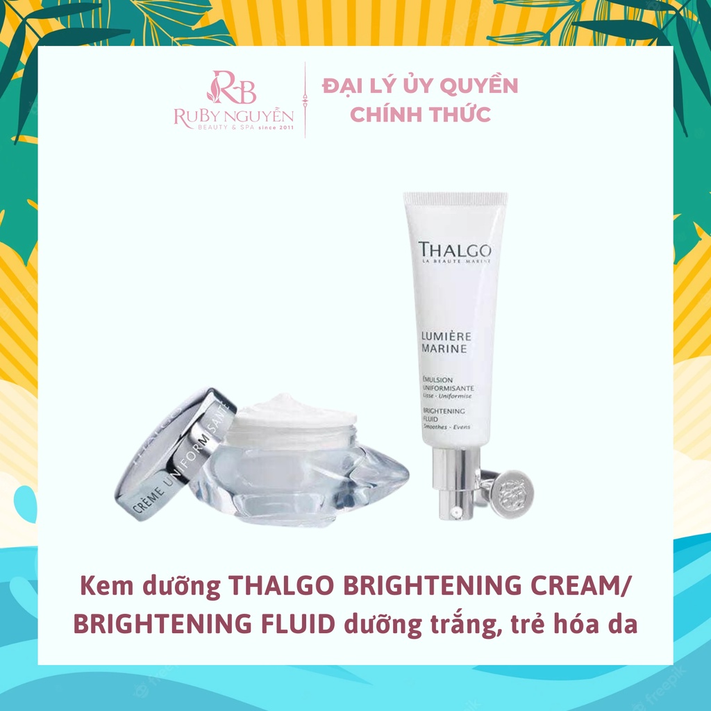 Kem dưỡng THALGO BRIGHTENING CREAM/ BRIGHTENING FLUID dưỡng trắng, trẻ hóa da