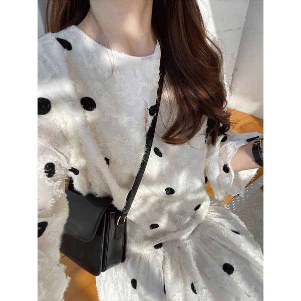 ĐẦM BABYDOLL DÀI REN HOA NỔI