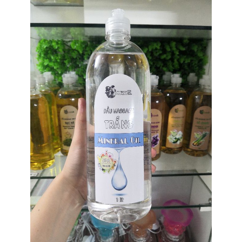 Dầu Massage Body Không Mùi, Trong Suốt ACENA 1000ml Trơn Tay Dễ Mix Tinh Dầu Yêu Thích