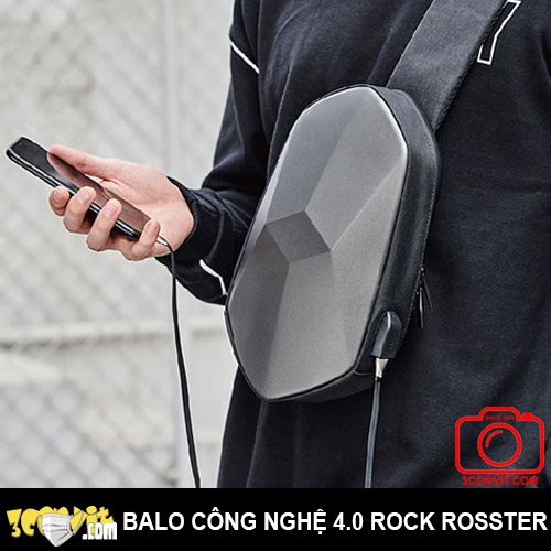 Balo đeo chéo kim cương công nghệ 4.0 Rockrosster