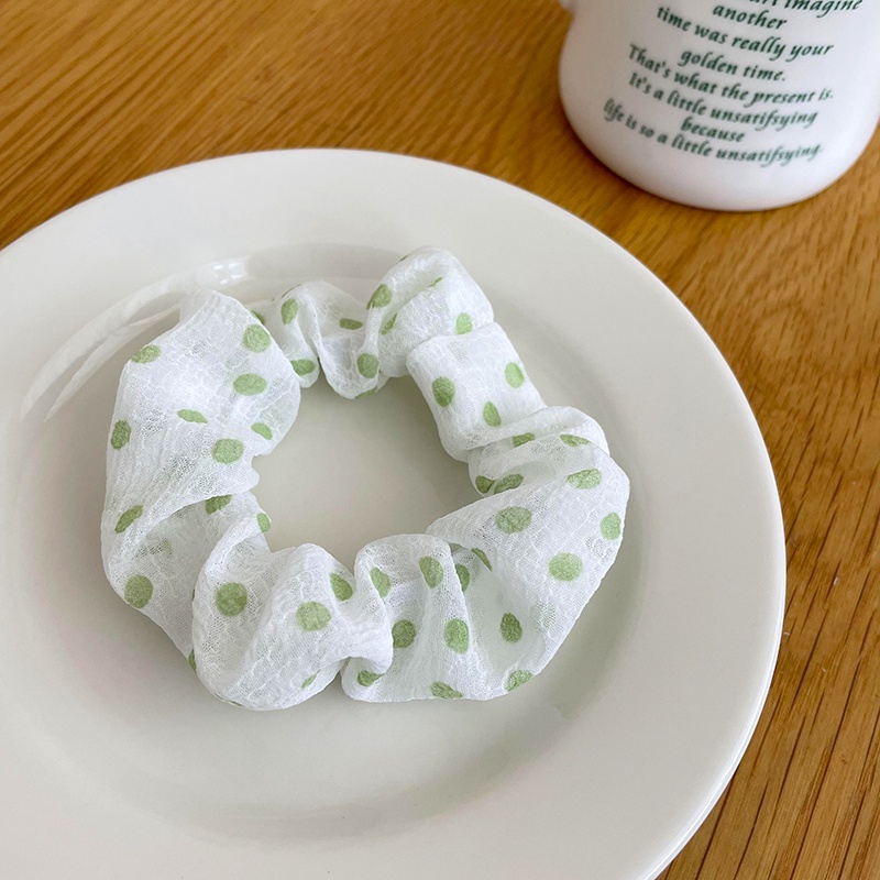 Dây Cột Tóc Màu Xanh Lá Đơn Giản Thời Trang Xuân Hè Xinh Xắn Cho Nữ