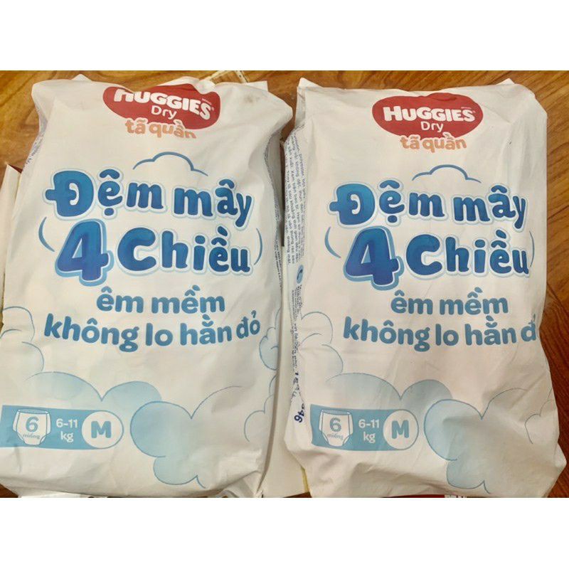 Tã bỉm quần Huggies size M 100 miếng ( mới)