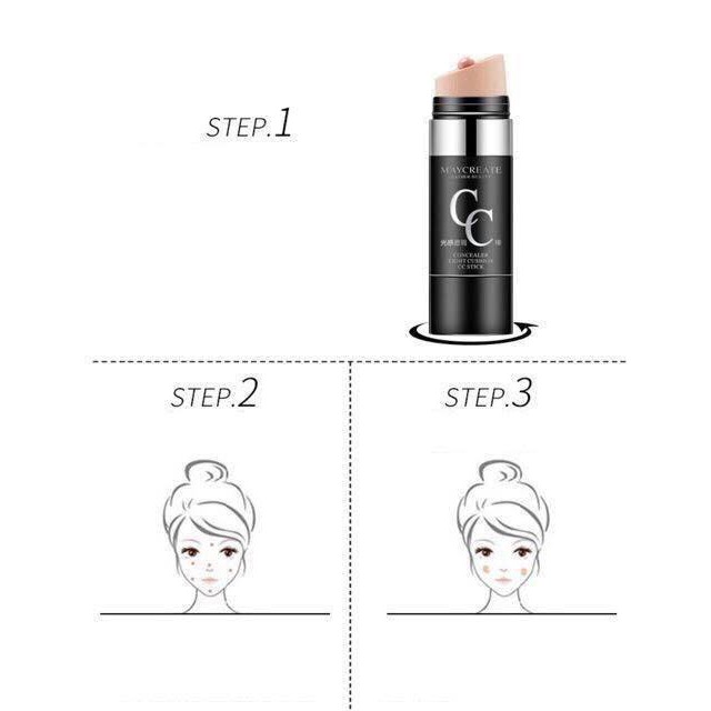 Kem nền dạng thỏi Concealer Light Cushion CC Stick của Maycreate MXx