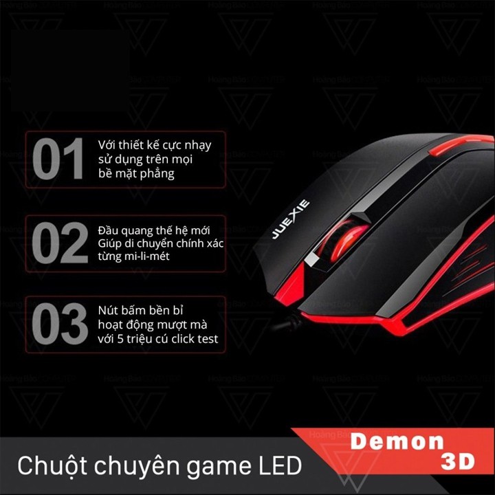 Chuột quang game thủ M611 3D LED có dây