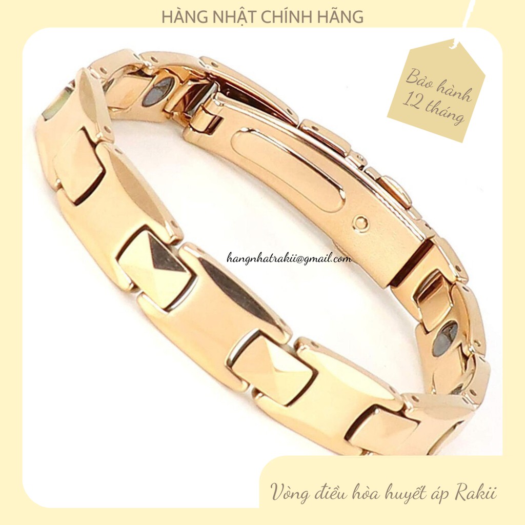 {Số lượng có hạn}Vòng tay huyết áp Rakii Nhật Bản Nam, tinh khiết Giảm mỏi vai / Loại bỏ tĩnh điện Chống mệt mỏi