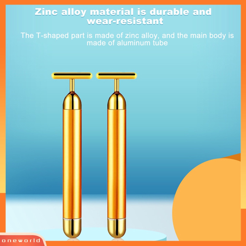 Máy rung mát xa da mặt hình chữ T bằng hợp kim kẽm đa năng cho nữ 14.3