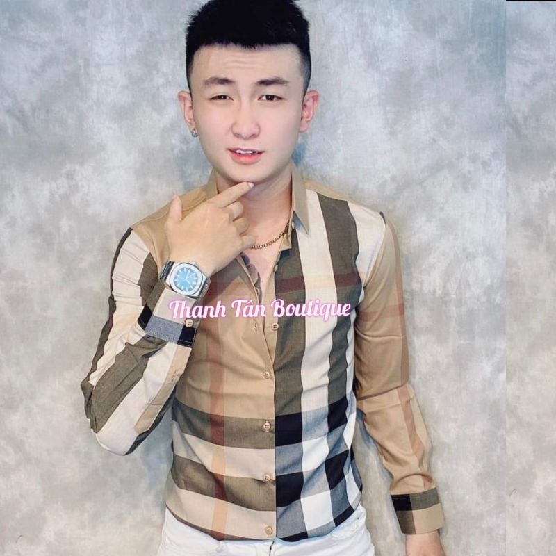Áo sơ mi nam dài tay BBR kẻ nhiều màu caro ,chất liệu cotton thoáng mát, không nhăn, không bai xù | BigBuy360 - bigbuy360.vn