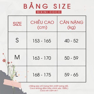 𝑪𝑶𝑪𝑶 𝑩𝑰𝑲𝑰𝑵𝑰 Bikini - Bộ Bơi Nữ Cao Cấp ( CC19502 )