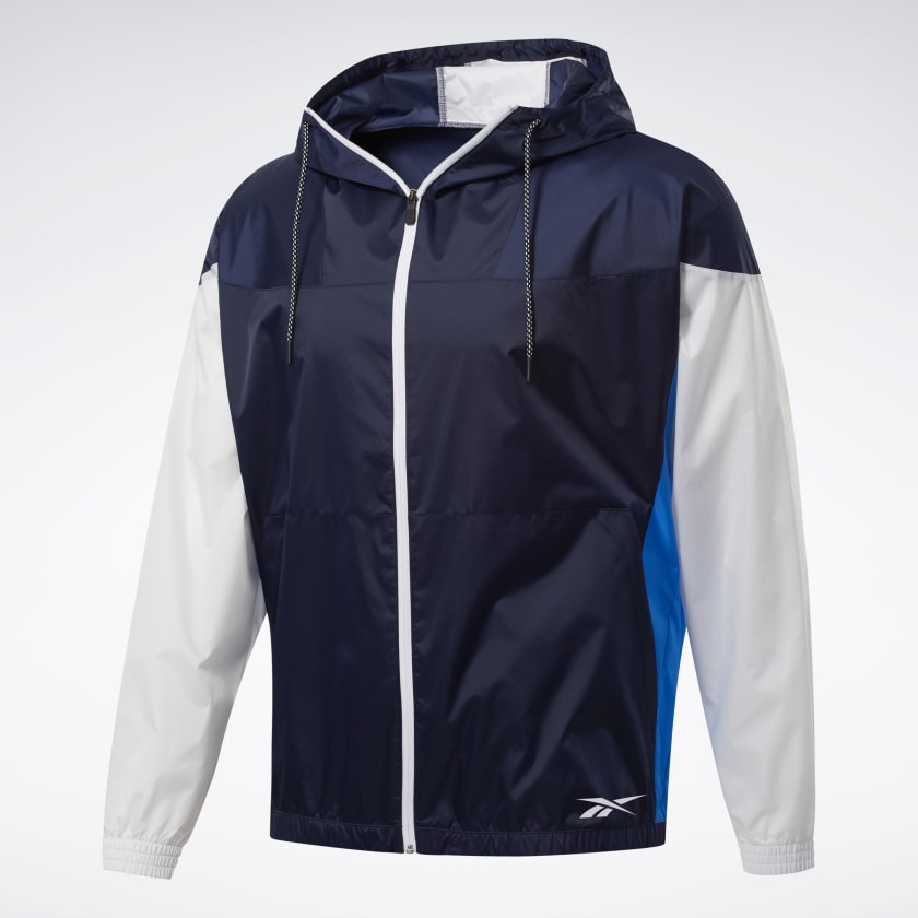 [CHÍNH_HÃNG] ÁO KHOÁC REEBOK WINDBREAKER MYT JACKET - TRẮNG PHỐI XANH