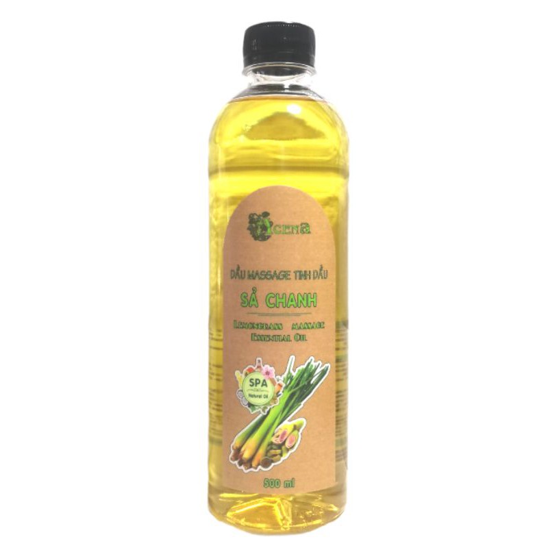 Dầu Massage Body Toàn Thân Tinh dầu Sả Chanh ACENA 500ml