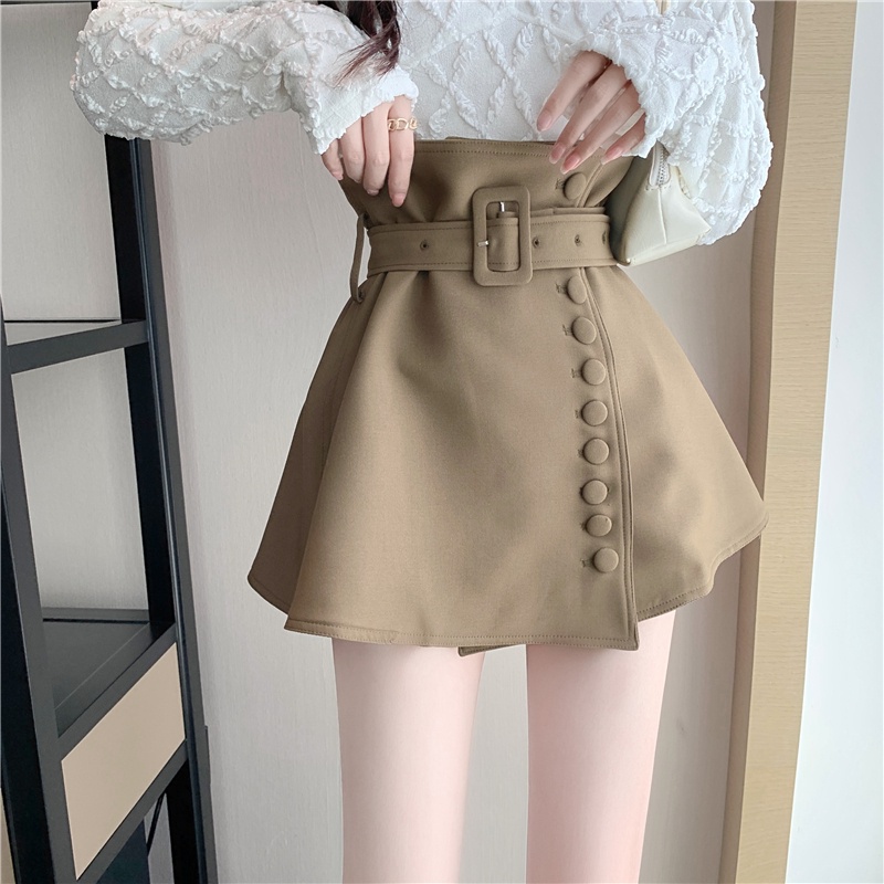 Váy chữ A ngắn lưng cao họa tiết hoa thời trang
