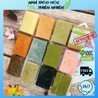 Xà Bông Sinh Dược giảm thâm, mụn lưng-100% thành phần thiên nhiên Handmade (tặng túi lưới tạo bọt)