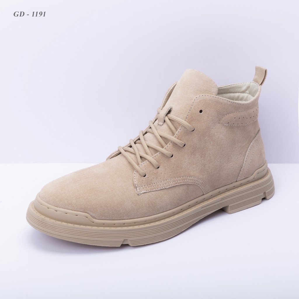 Giày nam cao cổ chất liệu da lộn kiểu dáng thời trang năng động hàn quốc GD1191 | BigBuy360 - bigbuy360.vn