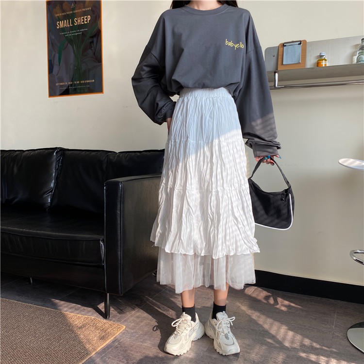 Fashion pleated skirt temperament knee-length dress | BigBuy360 - bigbuy360.vn