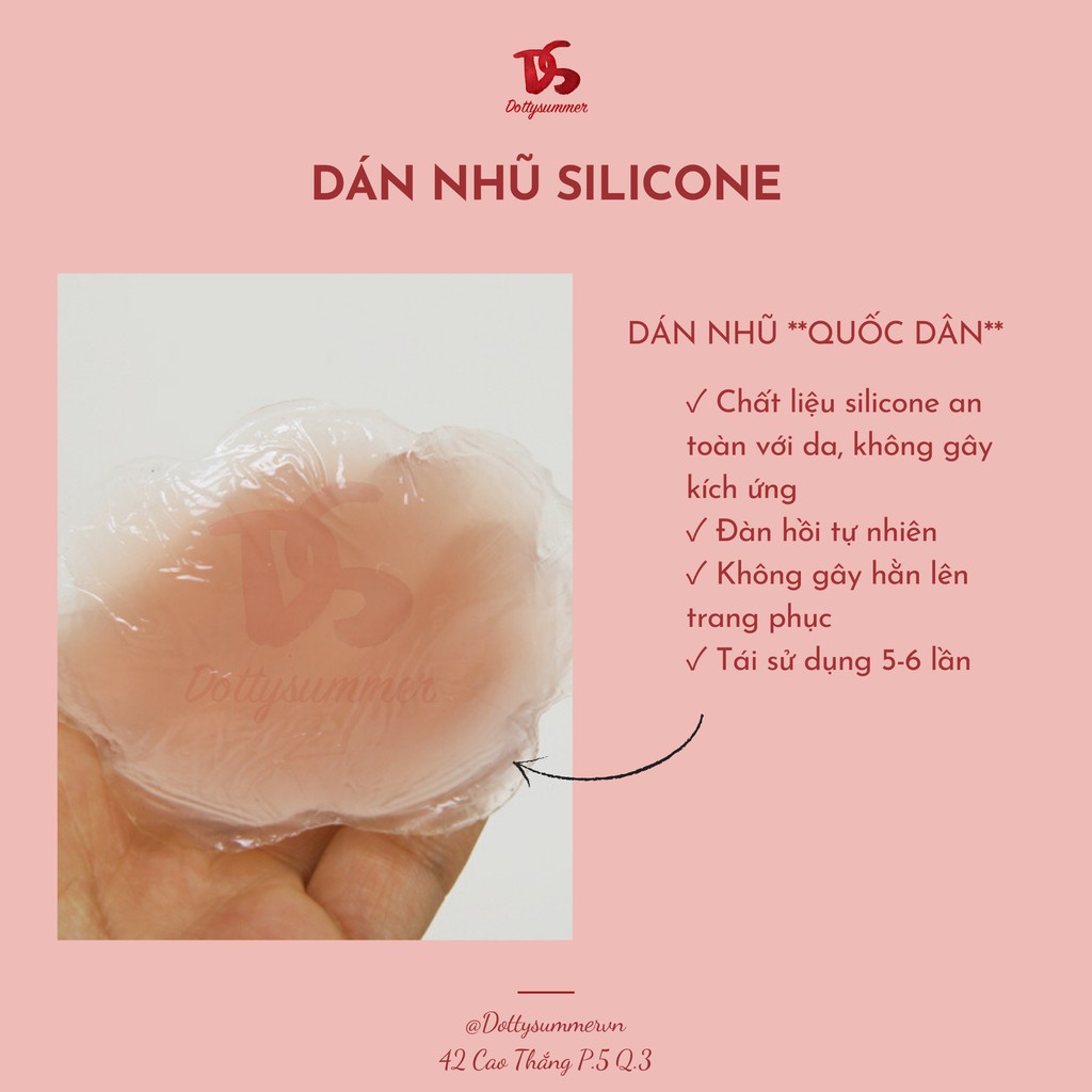 Dán Nhũ Hoa Silicone