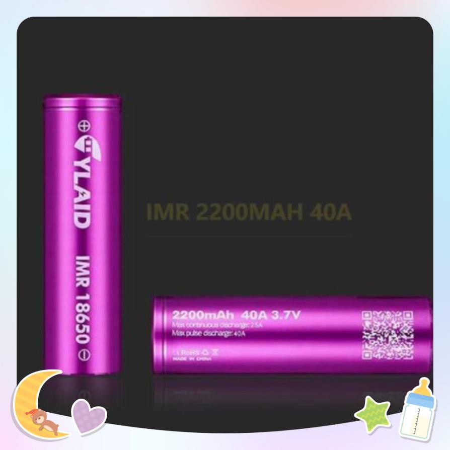 Pin sạc 18650 Cylaid Tím 2200mAh 40A for Mech and Boxes mods
