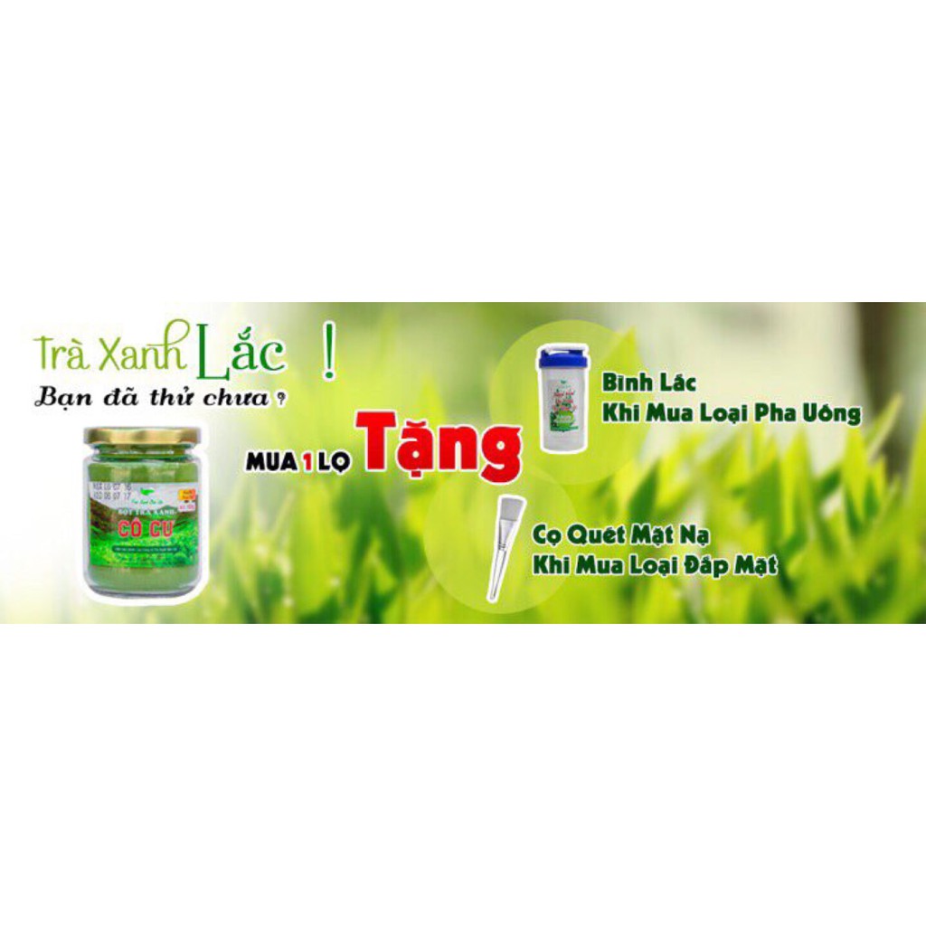 Bộ 2 Bột Trà Xanh Matcha Bảo Lộc 200g hàng vnxk