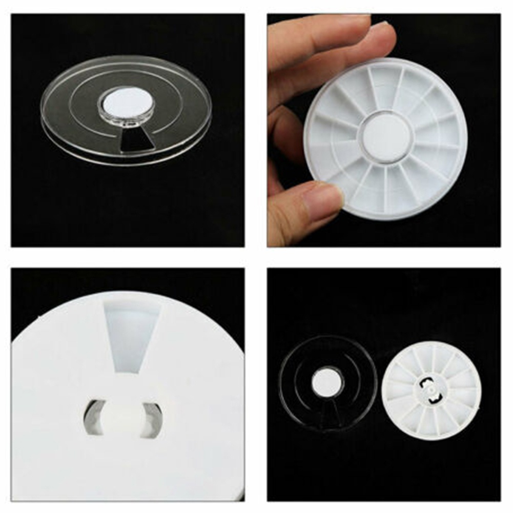 Hộp Đựng Phụ Kiện Trang Trí Móng Nghệ Thuật 12 Ngăn Hình Tròn Rỗng Ốp