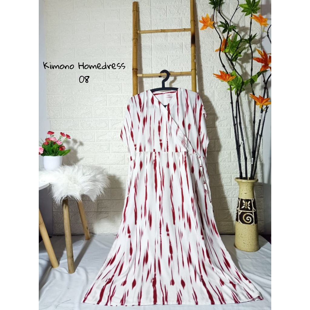 Đầm Kimono dáng dài cho mẹ bỉm sữa | Đầm Kimono dáng dài mặc ở nhà | Đầm Kimono cỡ lớn 120 | BigBuy360 - bigbuy360.vn