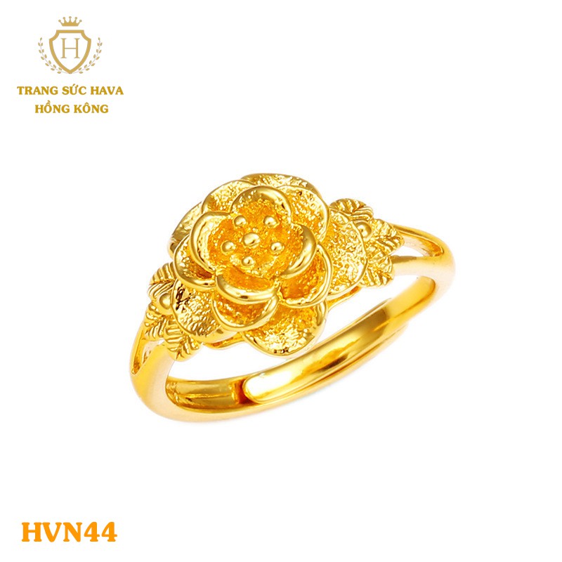 Nhẫn Nữ Hoa Mai (FREE SIZE) Titan Xi Mạ Vàng Non 24k (KHÔNG BỊ XỈN ĐEN) - Trang Sức Hava Hong Kong