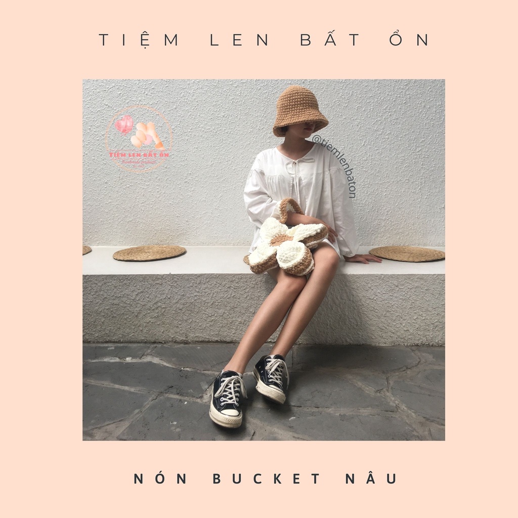 NÓN LEN BUCKET DÁNG TIỂU THƯ