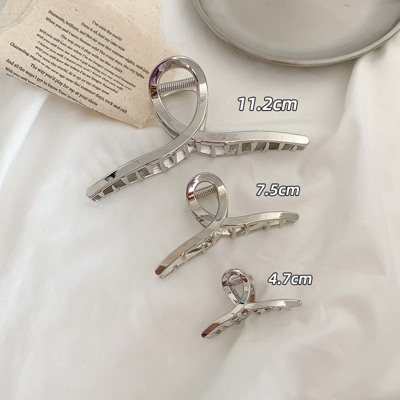 Kẹp Tóc Kim Loại Màu Vàng Kiểu Hàn Quốc Cho Nữ