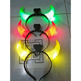 Đồ chơi bờm sừng trâu phát sáng(màu đỏ)