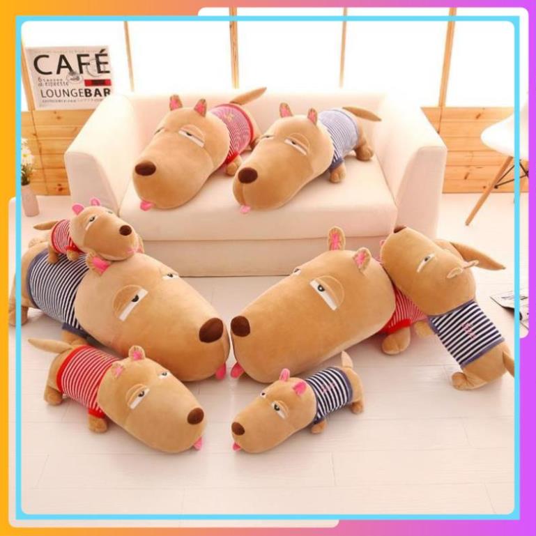 Gấu bông gối ôm chú chó puco hàng cao cấp