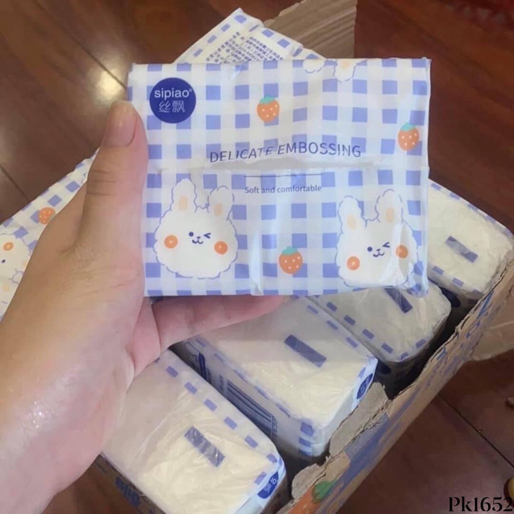 HOTThùng 40 Gói Giấy Ăn Thỏ Trắng Siêu Dai, Siêu Mịn dai dai, mềm mịn, giảm tới bến (Hàng Nội Địa Trung Quốc)