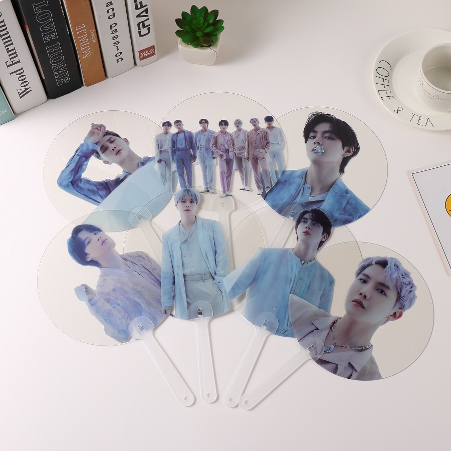 Quạt Cầm Tay Xuyên Thấu Cho Fan BTS V JIMIN JUNGKOOK
