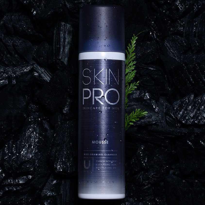 Sữa rửa mặt Skin Pro Blueman dưỡng ẩm, kiểm soát dầu, tẩy tế bào chết dành cho nam 120ml | BigBuy360 - bigbuy360.vn