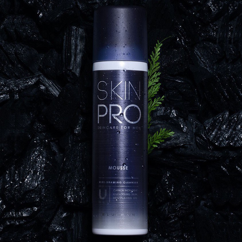 Sữa rửa mặt Skin Pro Blueman dưỡng ẩm, kiểm soát dầu, tẩy tế bào chết dành cho nam 120ml