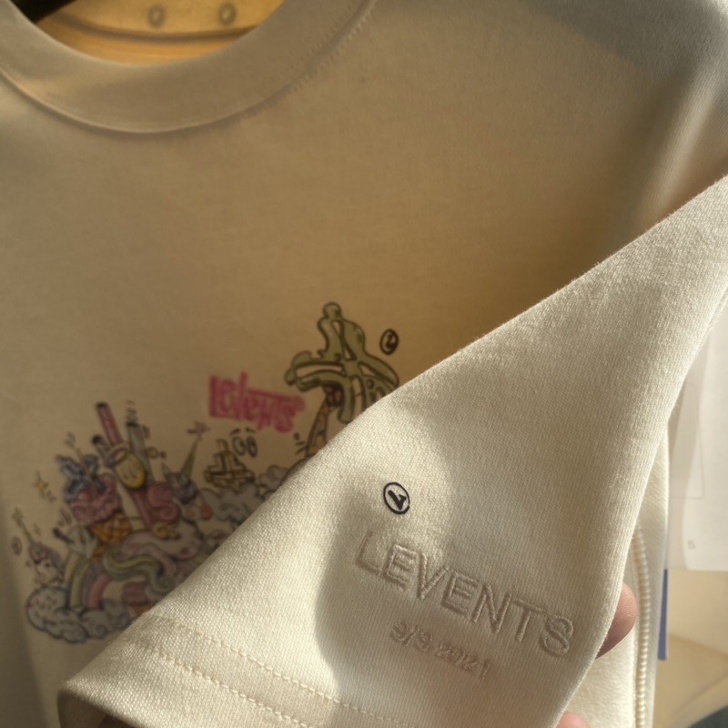 Áo LEVENTS LVS UNICORN TEE / CREAM (vải FABRIC)