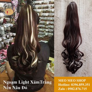 NGOẠM LIGHT CAO CẤP - LIGHT XÁM TRẮNG - NỀN NÂU ĐỎ