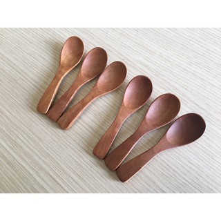 ( Bộ 6) Thìa gỗ nhỏ múc gia vị, decor