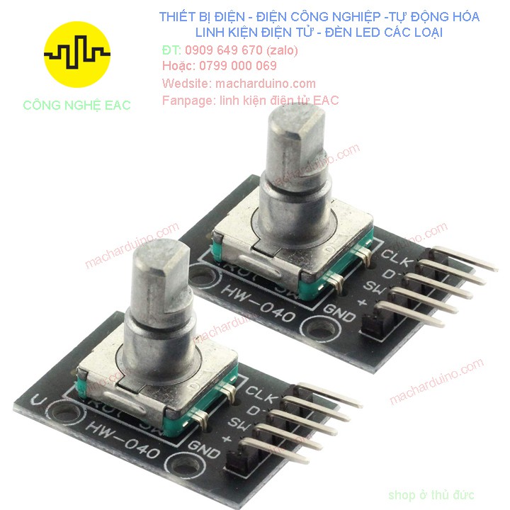 Module Volume xoay Rotary Encoder KY-040 Cảm biến xoay 360 độ