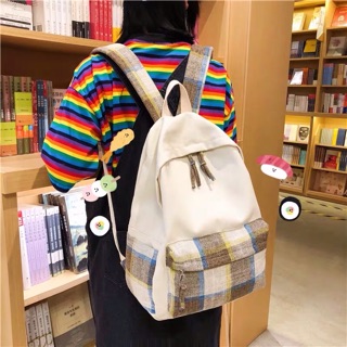 (Order) Balo ulzzang Phối caro MS4490